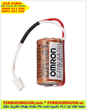 Omron CP1W-BAT01; Pin Omron CP1W-BAT01 lithium 3v 1/2AA 950mAh (NHẬT)